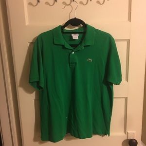 Men’s green Lacoste polo